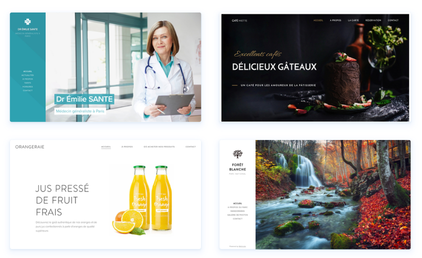 Modèles de site responsive